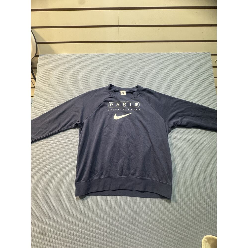 Nike Varsity Fleece Crew Sweatshirt Women's‎ Sz L Blue Brand New
